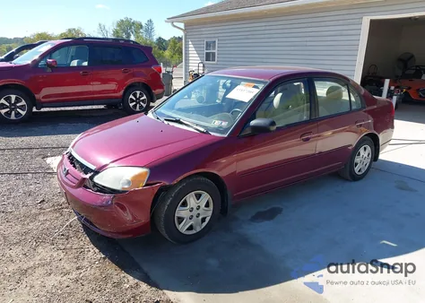 2003 Honda Civic Lx из США, поврежденный, VIN 2HGES16543H528666